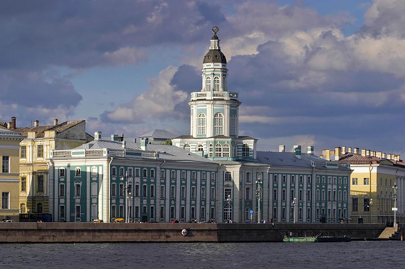 The Kunstkammer - the first building of the Academy of Sciences in St. Petersburg, Russia. The Kunstkammer - the first building of the Academy of Sciences in St. Petersburg, Russia.